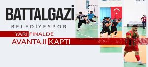 Battalgazi Belediyespor Yarı Finalde Avantajı Kaptı